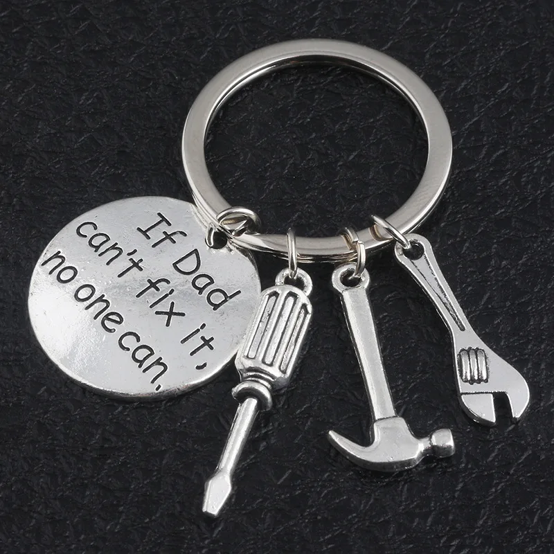 

Multi-function Tool Keychain Metal If Dad Can't Fix It No One Can Hand Tools Keychain Daddy Keyring Gift For Men Sleutelhanger