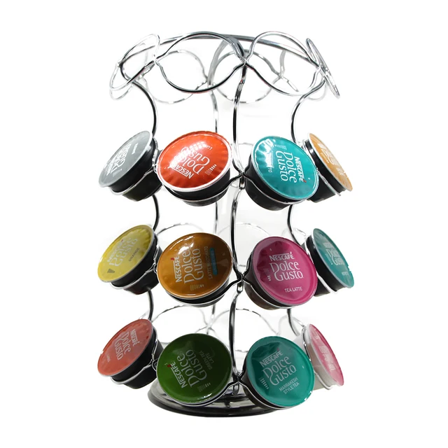 Best Offers Coffee Capsule Pod Holder 360 Degree Rotating Removable Tower Rack Storage Organizer for Hold 36 Pcs Dolce Gusto Capsules Pods