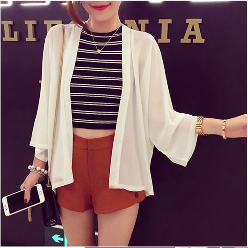

2019 Women Summer Seven-quarter sleeve T-Shirt Breathable Tops Korea streetwear Harajuku Pink color Casual Loose TShirt Top Tees