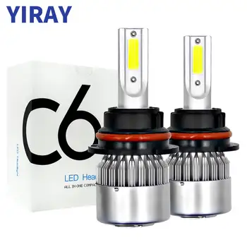 

YIRAY Auto Bulbs H7 H4 LED H11 H1 H3 H13 880 9004 9005 9006 9007 9003 HB1 HB2 HB3 HB4 H27 COB Car Headlight Bulbs 72W 8000LM 12v