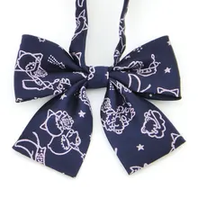 Kesebi/ г. весенне-летние женские японские студенческие галстуки-бабочки, Униформа с вышивкой, женские милые повседневные школьные галстуки-бабочки