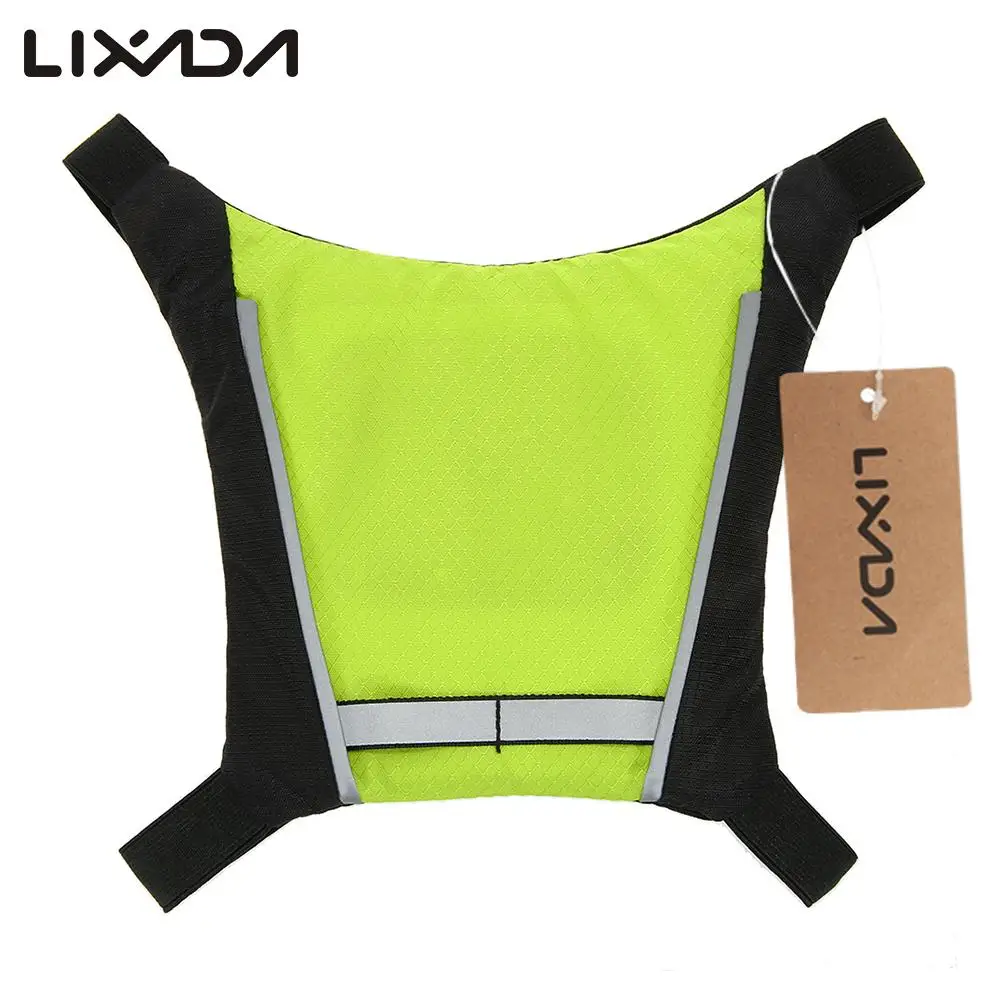

Lixada Bicycle Bag USB Rechargeable Reflective Backpack Attachment Clip Outdoor Sport Safety Bag Gear with LED Signal Light