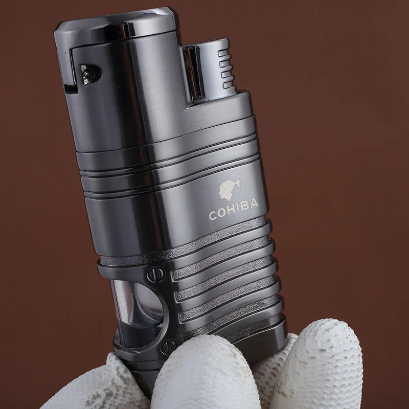 COHIBA GALINER бутан газ 4 факел пламени с резак для сигар