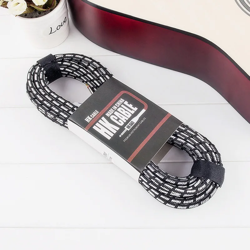 Electric Guitar Cable Wire Cord 3M 5M 10M No Noise Shielded Bass Cable For Guitar Amplifier Accessories Musical Instruments - 5