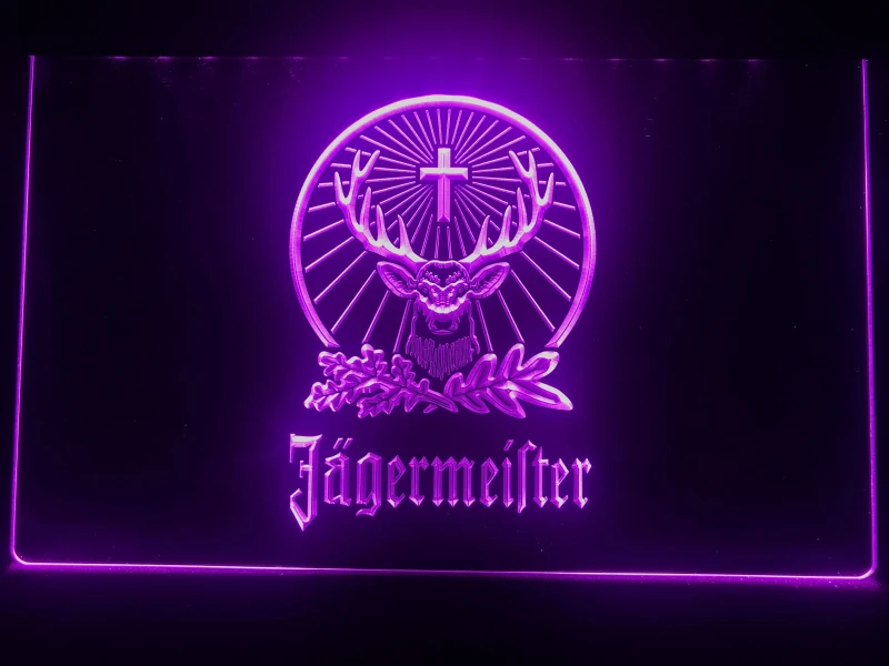 R001 Jagermeister светодиодный неоновый светильник с головой оленя