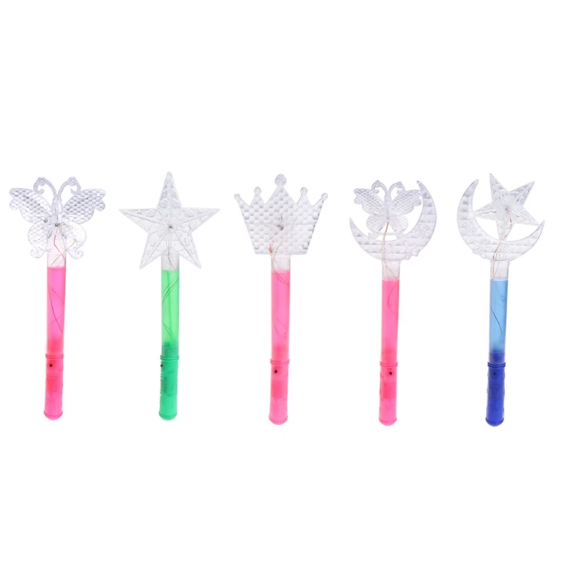 

Light-Up Flashing Moon Butterfly Stars Toys Stick Flash Wand Luminous Stick Toy