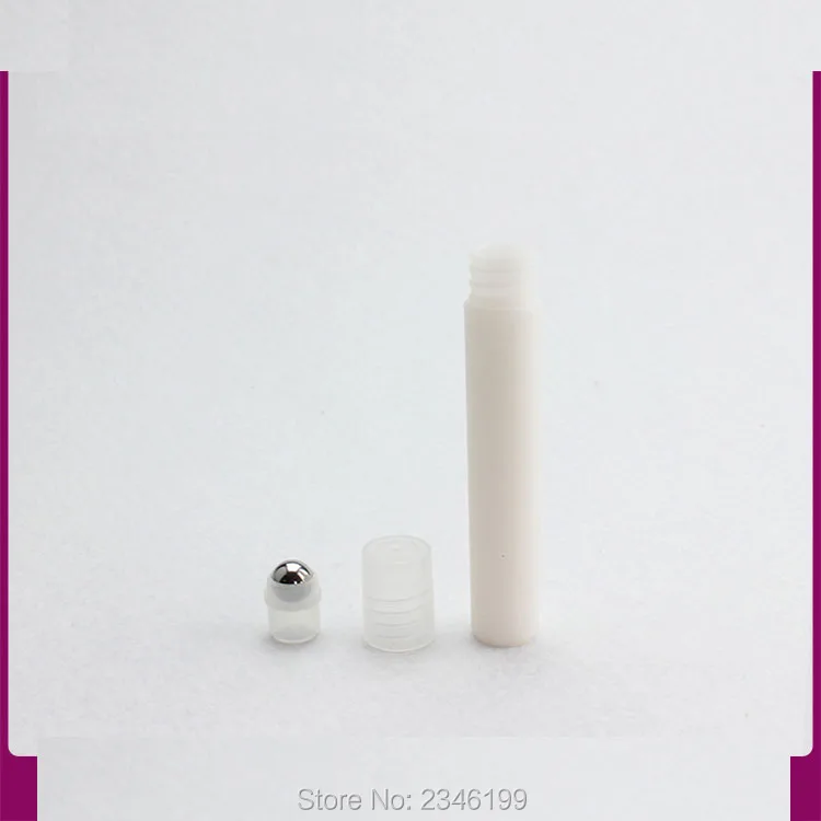 

8G 8ML Plastic Roll on Bottle with Glass Bead Metal Steel Bead, Essential Oil Bottle, Cosmetics Sample Packaging, 50 Pieces/Lot