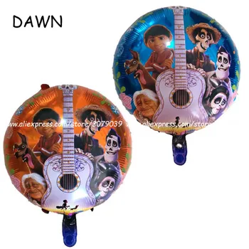 

50pcs/lot Happy Birthday Balloons Hot Movie COCO Toys Gifts Party balloon Decoration Supplies baby shower ballon