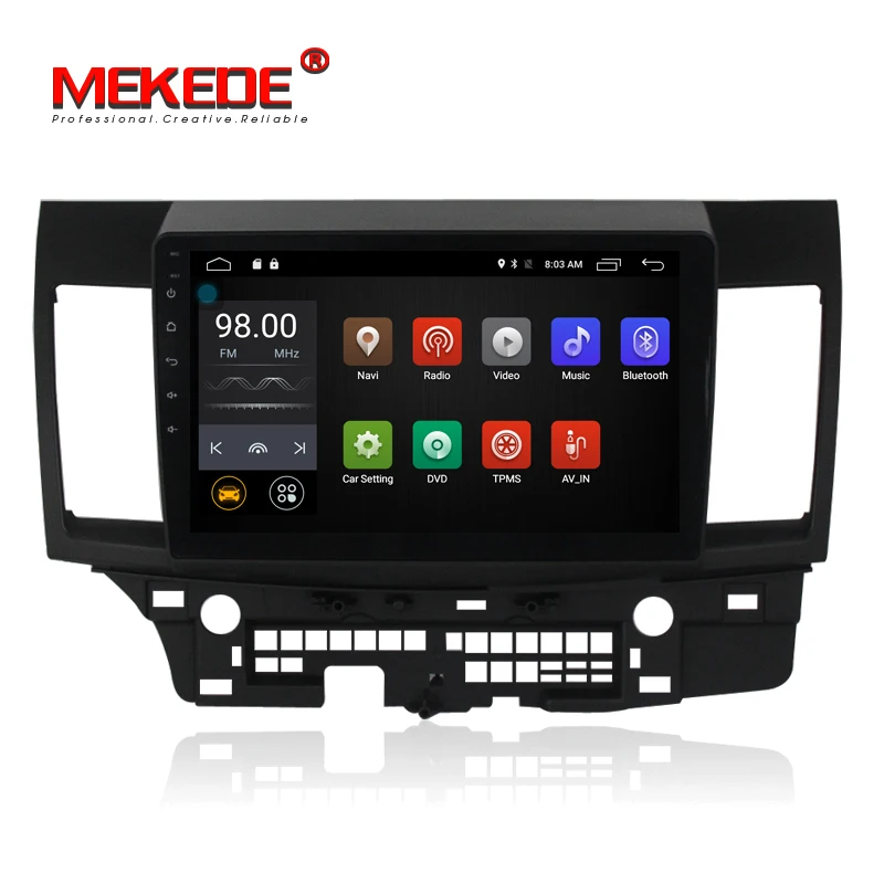 1din 2G RAM 4G SIM CARD Android7.1 Car DVD radio stereo player for MITSUBISHI LANCER 2008 2015 9