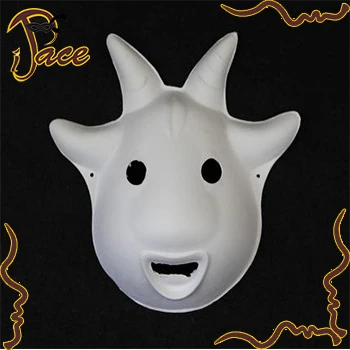 paper pulp masks hot selling Eco-friendly 45g white diy sheep mask goat 1lot=10pcs IF210C | Дом и сад