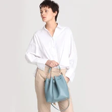 KAINGAI кожаная сумка через плечо сумка-мешок