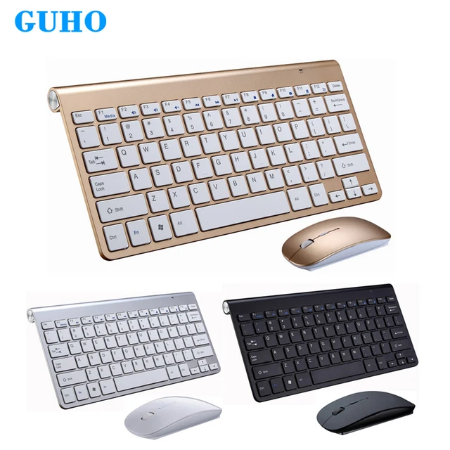 Best Price Wireless Keyboard Mouse Combos 2.4G Mini 1200DPI Gamer Profesional teclado sem fio Led Gaming Keyboard Mouse Set for PC Gamer