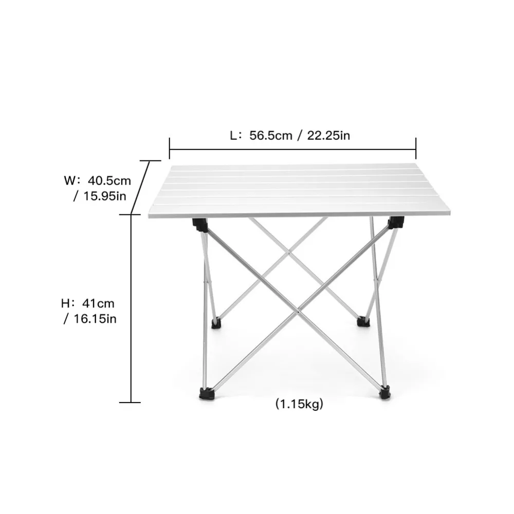 Портативный складной стол для барбекю, стол для кемпинга, стол для пикника, походный стол для путешествий, уличный ультра-светильник из Сплава Al S L