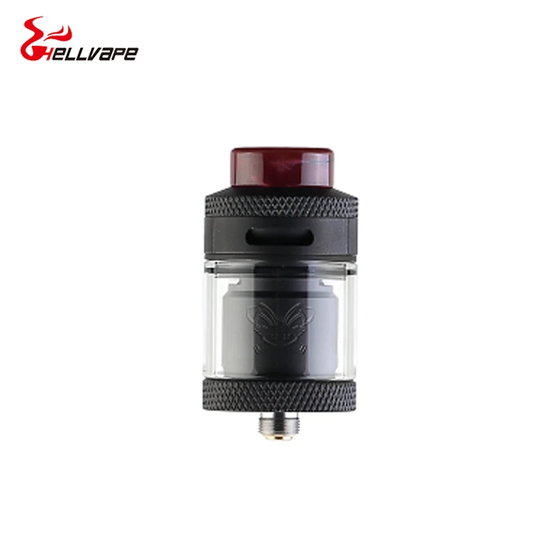 Распылитель Hellvape Dead Rabbit RTA 25 мм 2 мл/4,5 мл rta с резервуаром для пузырей с одной/двойной катушкой для восстановления Vape Танк vs zeus rta - Цвет: full black