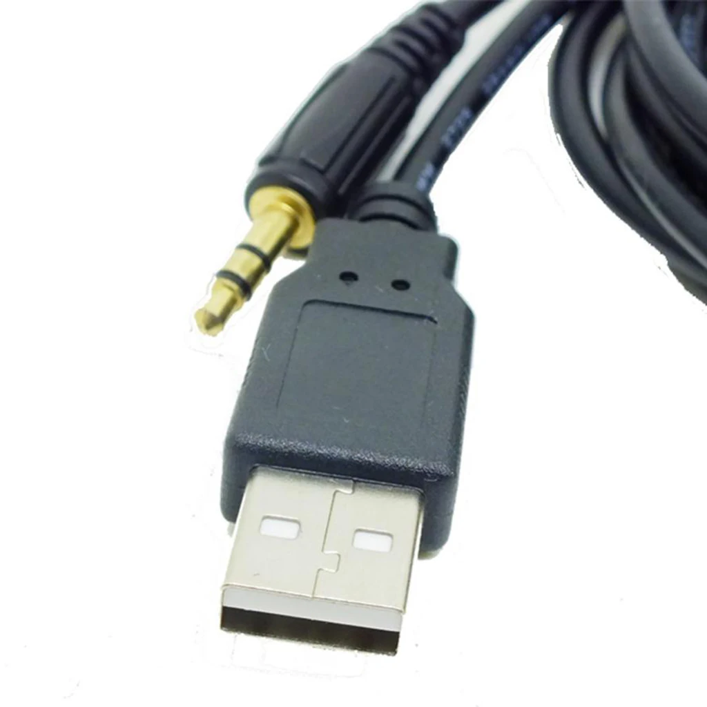 Car Boat Dash Male Jack Flush Mount USB Port 3.5mm AUX Extension Cable Lead Wire Mounting Panel Adapter For ATVs UTVs Cars Truck