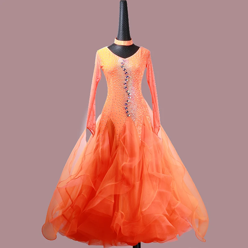 

Customize New ballroom dance dress standard ballroom waltz dresses ballroom dance competition dresses custom made MD1142