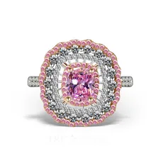 Ювелирные изделия для девочек симпатичное AAA кубическое циркониевое Серебрянное обручальное кольцо 925 пробы для женщин Размер 6 7 8 9 HERR0084