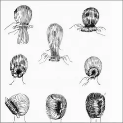 Быстрая Доставка способ 13 см DIY Волосы styler группы как волос плетельной для женщин haarstyling Блюдо волос Средство моделирования как видно на ТВ