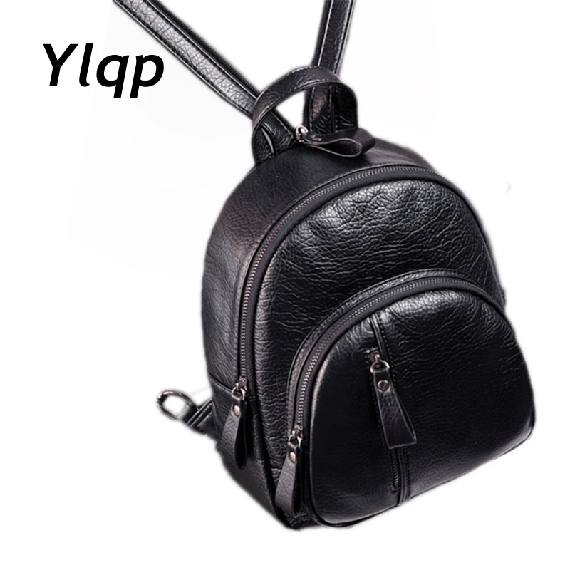 2017 New Fashion Contracted Women Mini Backpack Small Shoulder Bag Women Leather Backpack mochila