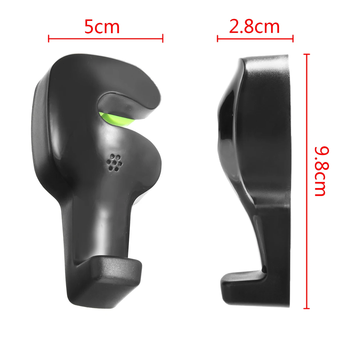 Auto Stowing Tidying 2pcs Black Car Seat Hook Multifunctional CAR Headrest Hanging Hanger Organizer Holder FOR Coat Purse Bag