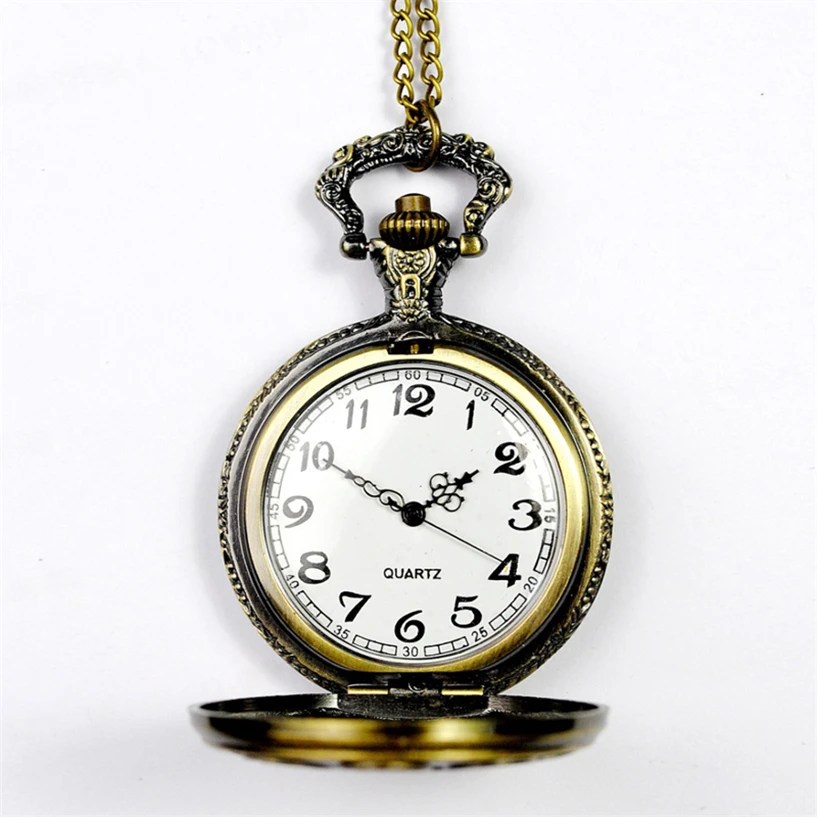 Fabulous 2016Vintage Zodiac Pendant Pocket Quartz Pocket Watch Necklace