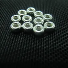 50 шт./лот 925 Твердые Серебро 5.2 мм большая дыра Настоящее серебро 925 шарик для серебряные ювелирные изделия DIY