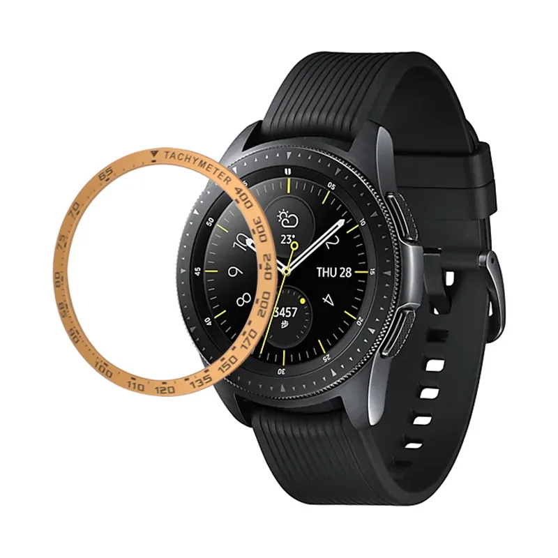 Gear S3 frontier ободок для samsung Galaxy Watch 46 мм 42 мм Шестерня S3 классическое кольцо клейкий чехол для часов анти аксессуары для часов