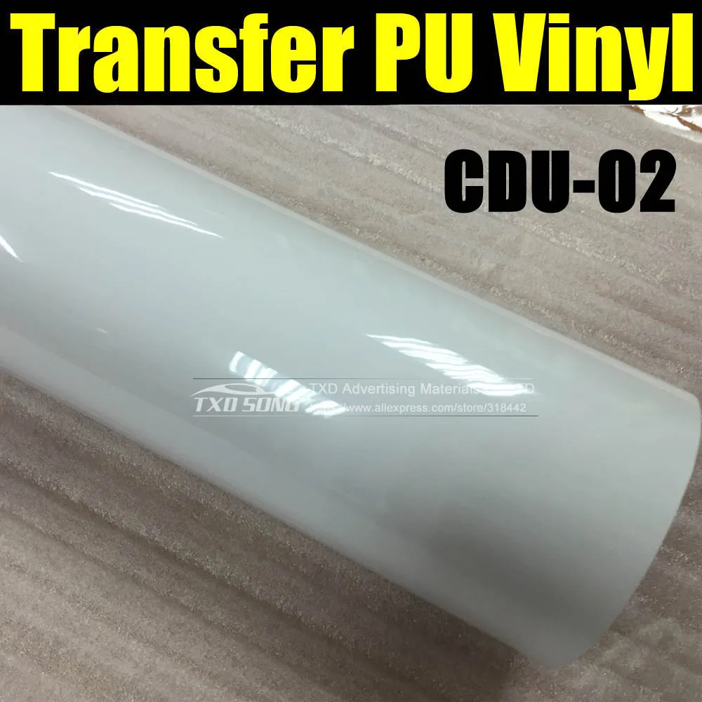 

50X100CM/LOT High quality transfer PU VINYL FILM FOR cutter plotter use for heat transfer machine CDU-02 WHITE BY FREE SHIPPING
