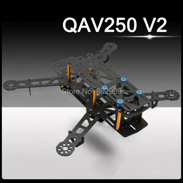 

QAV250 V2 Mini drone Frame 250 Wheelbase Quadcopter Glass fiber Frame Kit for CC3D FPV Photography