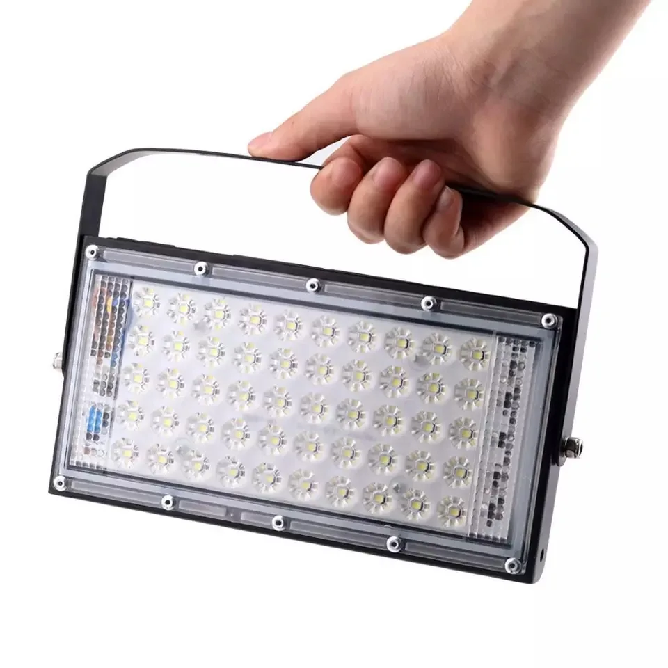 

Ultra-thin AC 220V 50 LED Flood Light 50W Reflective LED Waterproof IP65 Spotlight Outdoor Landscape Lighting Cool White Light