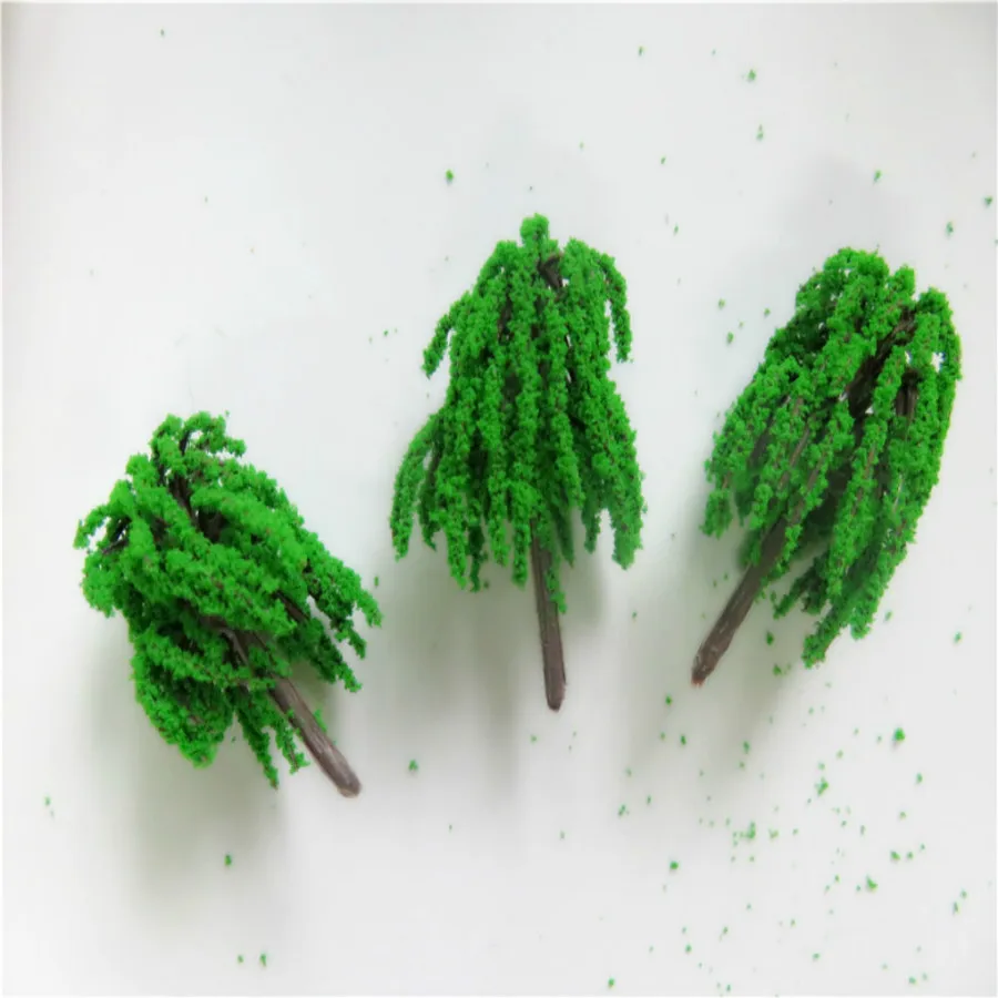 new architecture 3d scale artificial plastic model  green tree  layout31