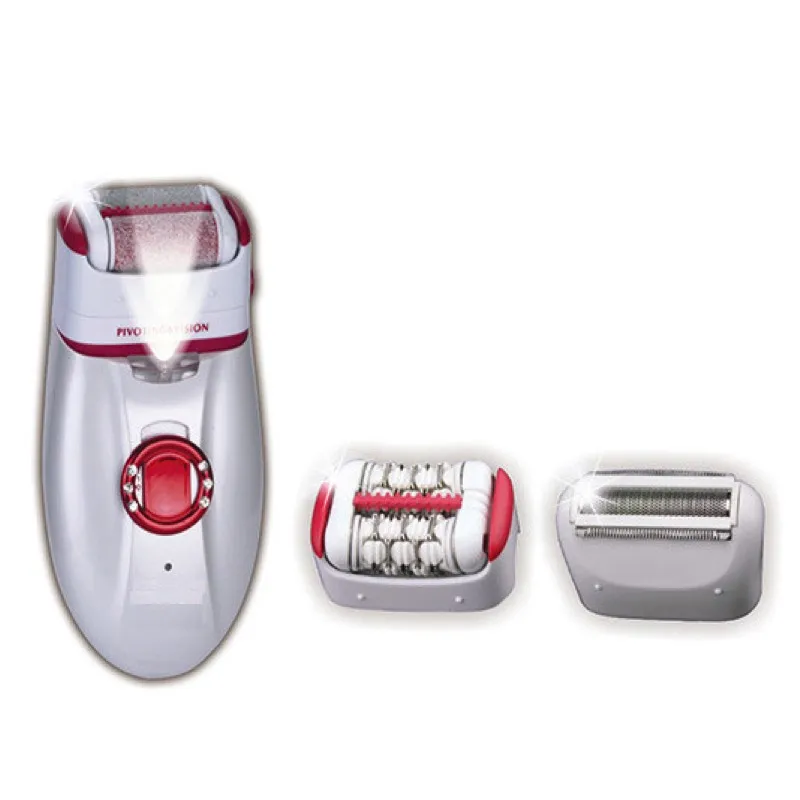 3 in 1 Rechargeable Women Epilator 2 Speed Foot Callus