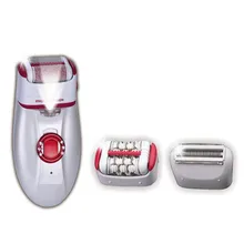 3 em 1 Recarregável Depilador Mulheres 2 Velocidade Pé Removedor De Calos Elétrica Lady Shaver Com Luz Para O Corpo das Axilas biquíni