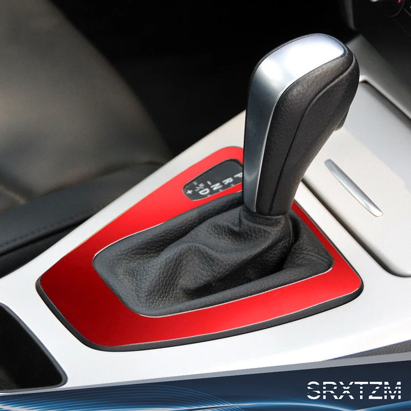 

SRXTZM Control Gear Shift Panel Decorative Cover Gearshift Panel Frame Trim Moulding for BMW 3 Series E90 E92 E93 Car Styling