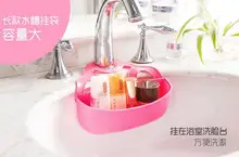 Large Sink Drainer Organizer font b Storage b font Sponge Hanging Strainer Cutlery Holder Kitchen Bathroom