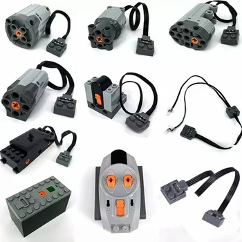 

Technic parts compatible for logoes multi power functions tool servo blocks train electric motor PF model sets building kits