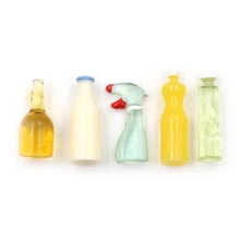 5 шт./компл. 1:12 игрушечные весы Пластик кухонные бутылки высота 3 см кукольный домик миниатюра для Аксессуары для куклы