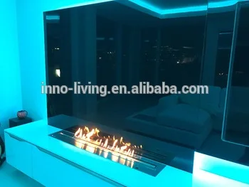 

31" Long Remote control intelligent wifi eletric bioethanol built in fireplaces burner