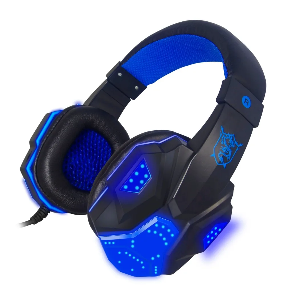 Супер HD игровая гарнитура Plextone PC780 светящиеся наушники с микрофоном ПК стерео бас