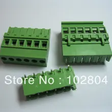 10 шт. шаг 5.08A 5,08 мм винтовой клеммный блок соединитель подключаемый Тип 6way/pin угловой контакт 2EDCD-5.08A-2EDCR зеленый Лидер продаж