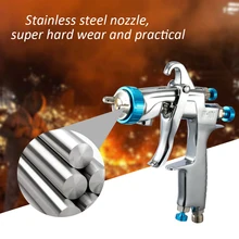 1,0/1,3/1,5/1,8 мм воздуха пистолет Нержавеющая сталь машины с самотеком контейнер ручной брызг живопись инструмент
