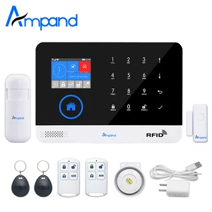 Ampand wifi 3G GSM GPRS домашняя сигнализация многоязычное меню операционное приложение пульт дистанционного управления RFID карта беспроводной Поддержка 3G SIM - изображение