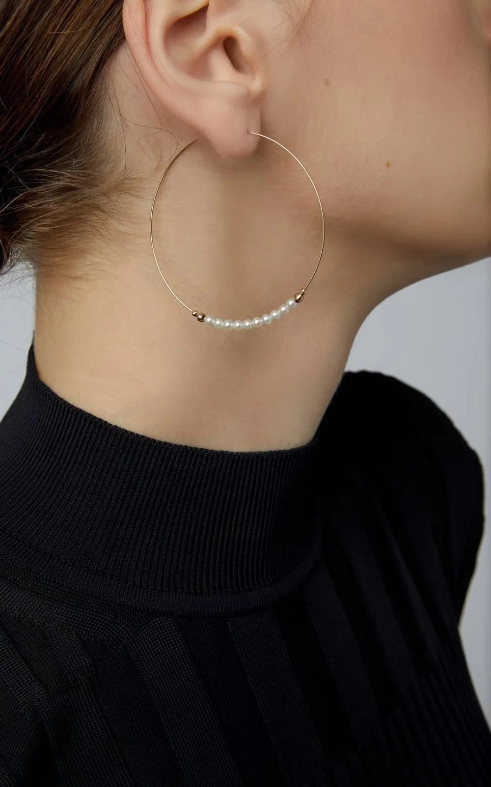 Модное Красивое Жемчужное ожерелье в стиле барокко, женское эффектное ожерелье с искусственным жемчугом, изысканное ювелирное изделие в богемном стиле для девушек, рождественский подарок