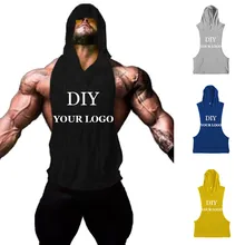 Дропшиппинг логотип на заказ толстовки мышечная рубашка одежда для фитнеса или бодибилдинга мужские спортивные майки без рукавов