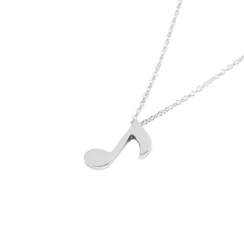 

European and American Fashion Delicate Musical Note Pendant Necklace Note Symbol Charm Jewelry Necklace Gifts for Women