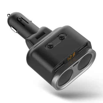 

2-Socket Quick Charge 80W Car Charger Cigarette Lighter Splitter Adapter in Car For Mobile Phone Tablet Fast Car Charger Power A