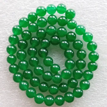 

Free Shipping Hot Deals Top Quality 6mm Green Jades Loose Beads 15.5inch DIY Jewelry Making(Min.order 10$ mix)