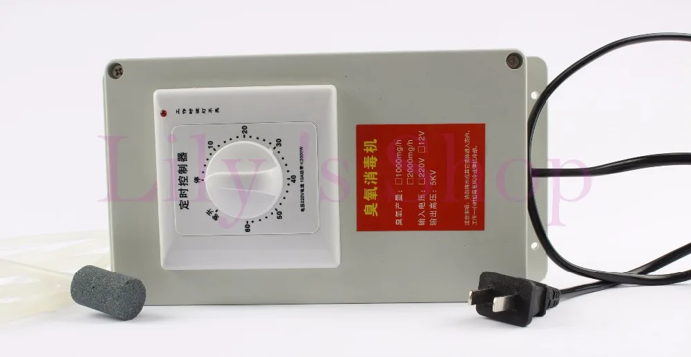 Kaufen Timing 1000 mgr std Ozon Generator 220V 110V 12V Wasser Ozonisator Ozonisator Luft Sterilisator Deodorizer Reiniger Obst Gemüse washer