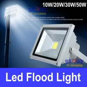Superbright Waterproof LED Flood Lights High Power Outdoor Flood Lamps AC85-265V Spotlight Projector Lamp Home Garden Free Ship