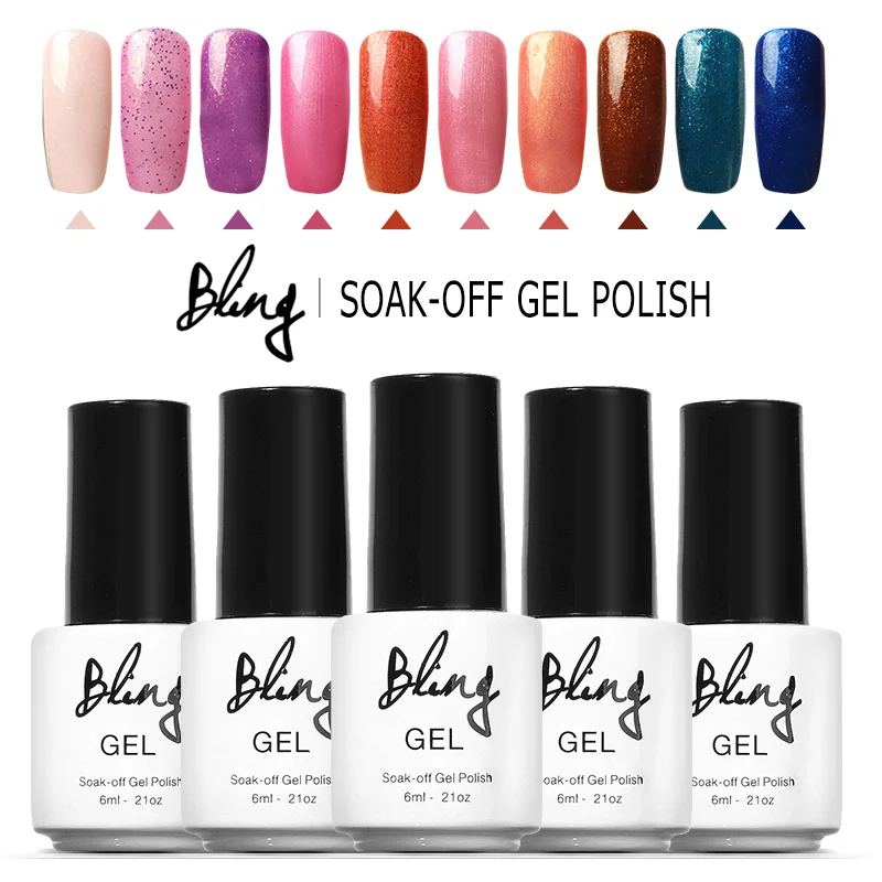 

FOCALLURE BLING 1pcs LED Nail Polish Classic Colors UV Gel Long Lasting Nail Gel Polish 6ml 131 Colors for Choice